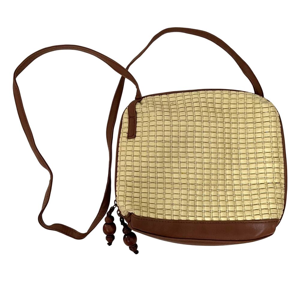 Vintage Jacobson's Woven Beige Purse: Y2K, 2000s